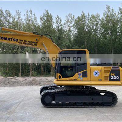 High standard komatsu used excavator with breaker line original Japan engine and pump pc200 komatsu excavator