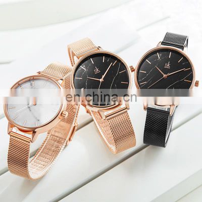 SHENGKE SK Ladies Watches Luxury Brand Watch With Bracelet Brand Your Own Watch Woman K0137L  Reloj Para Mujer