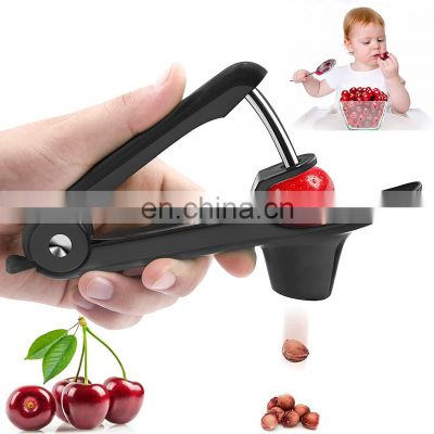 Cherry Pitter,Cherry Seed Remover Olives Pitter Tool, Cherries Corer Pitter Tool with Space-Saving Lock Design