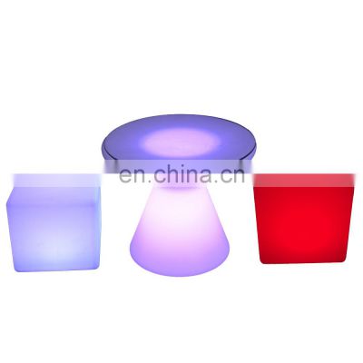 nightclub bar furniture club chair cube mesas led glow bar led chairs and tables