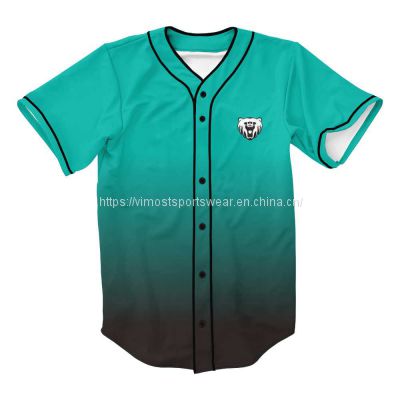 2023 simple design custom baseball jersey with 100% superior polyester