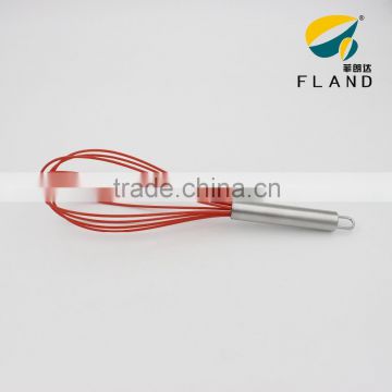 Hot-selling cheap kitchen silicone wire stainless steel egg wire whisk