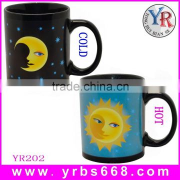 18 years factory direct sales day and night picture ceramic coffee sublimation mug