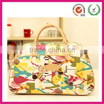 YH-071TB faux leather girls dance suitcase luggage bags 2013( donggua guan factory)