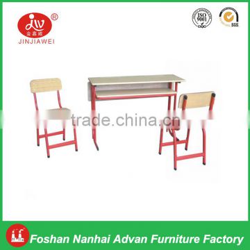 Attached school desks and chair ,school student shelf desk and chair,modern school desk and chair