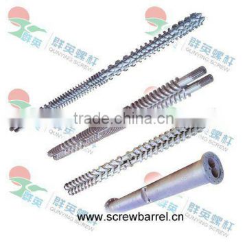 parallel double screw and barrel for pvc pipe extruder