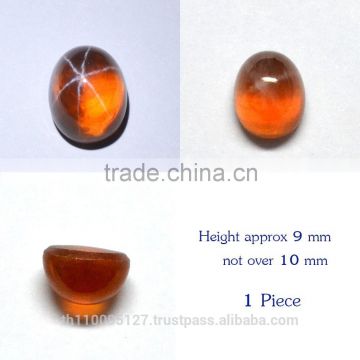122.40 Ct Orange Star Sapphire 6 Rays Lab Created Stone