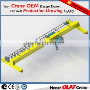 Single beam overhead traveling crane design