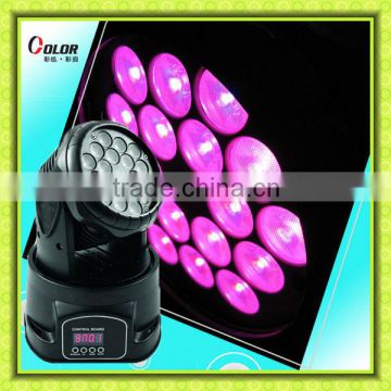 18*3W tricolor mini moving head led indoor stage lighting