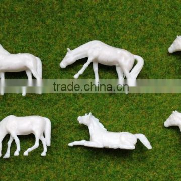 model figure, model animals, scale animals for HO scale, plastic building resin farm horse for 1/87