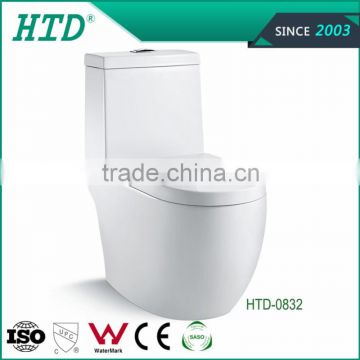 HTD-0832 Chinese Popular Bathroom Design One Piece Toilet