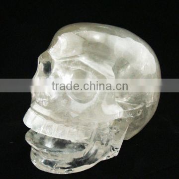 Hot-Sold Mouth-Opened Clear Quartz Skull On Sale