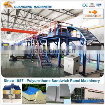 2016 Guangxing Tech PU Foam Sandwich Wall Panel Machine