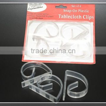 Plastic Clear Tablecover Clip