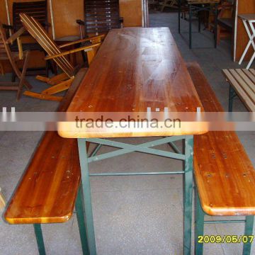Wooden beer table set