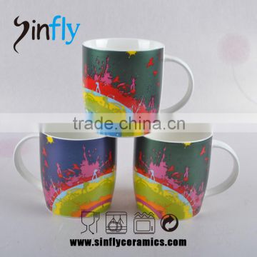 Customised decal printing Ceramic Coffee Mug for Promotion 85*100mm