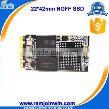 One piece NGFF MLC Flash JMF667H Control chip 128gb ssd price