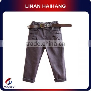 China best manufacturer washed canvas casual baby boy pants