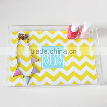 High quality Square Acrylic Cosmetic Trays