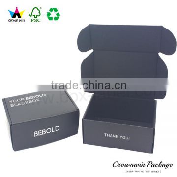 Customized Cardboard A4 Black Folding Paper Box