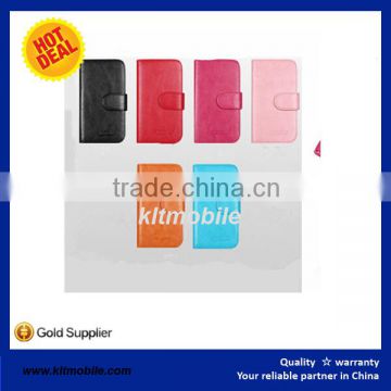 OEM new arrival mobile phone leather flip cover case for huawei g610