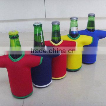 Red Neoprene promotional can cooler bags
