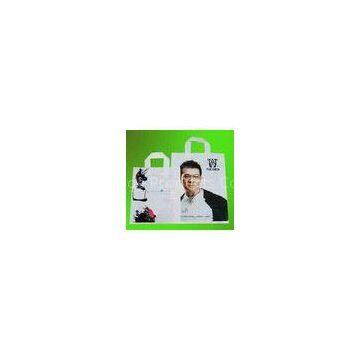 Halogen die cut handle Reusable Grocery Shopping Bags / Customer Design Printing