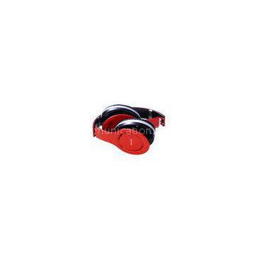 Red Computer / Ipad Retractable Waterproof Bluetooth Earphone With Line Out HF680S