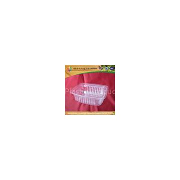Disposable Plastic Trays Plastic Food Trays With Lids Salad / Fruit Packing