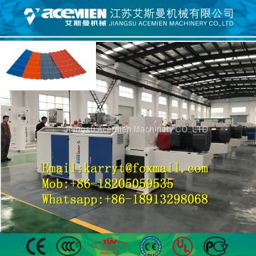 Plastic composite roof sheet extrusion machine