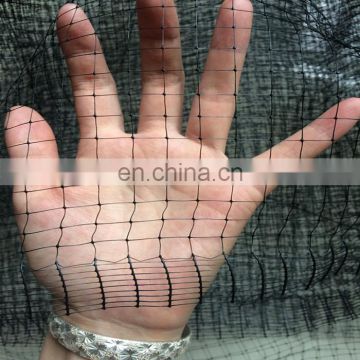 hot selling commercial plastic knotted mesh anti bird netting