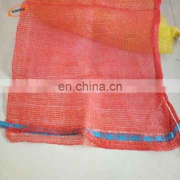 drawstring red onion mesh bag/packing vegetables