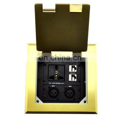 JS-DC146 Power And Data Recessed Floor Box