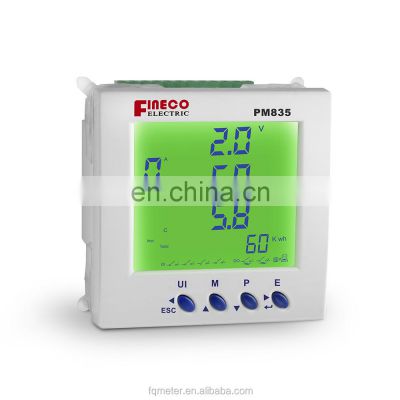 PM835 96*96mm 3 phase digital voltmeter