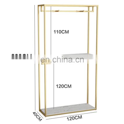 Superior Quality metal Double clothes garment rack clothing rack wall display