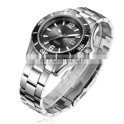 Silver Men Watches Relojes Para Hombre Fancy Stainless Steel Diver Watch Brand Your Own Luxury Bracelet Watch