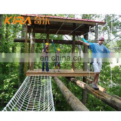 Team Building Climbing Training Rope Course Adventure Ropes Course Equipment