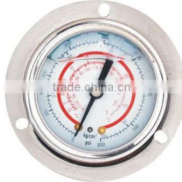 oil filled freon pressure gauge