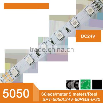 24V 5050 battery powered color changing dimmable tape led light