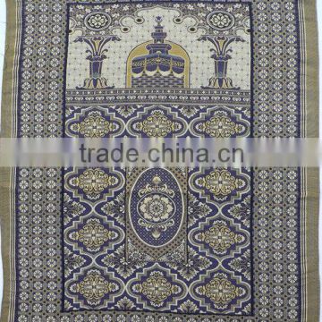 Muslim jacquard woven polyester prayer mat
