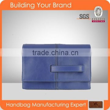 S146 Good Quality Navy Blue PU Clutch for Women Guangdong Evening Bag