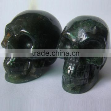 Semi Precious Stones 40mm 50mm Skull Figurine
