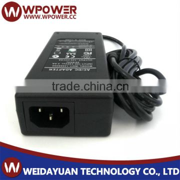 AC/DC 12v 8a power adapter (desktop type C8 C14 coupler Aviation Plug Mini-Din 4 Pin with CE SAA FCC certified AC cable)