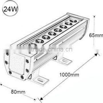 24W wallwasher 1m wall washer led displays