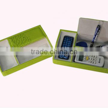 leather pen box/decorate pu storage box /leather remote holder