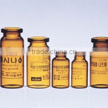 ISO 2ml clear and amber cosmetic printing glass vial