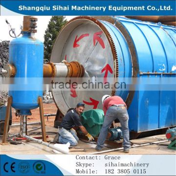 Advanced technology plastic/waste pyrolysis plant/machine with best after sale service by Sihai Manufacture