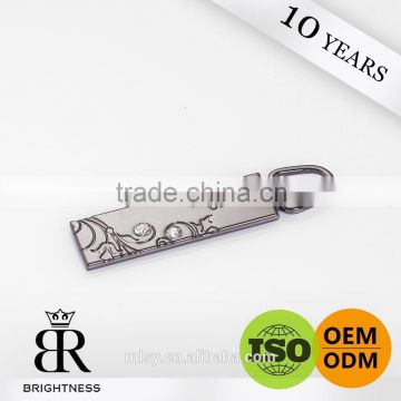 Classic charm metal head zipper puller with rhinestone Brightness B1-80030