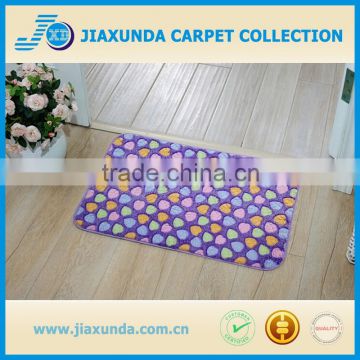 various sizes coral velvet printed mat for home