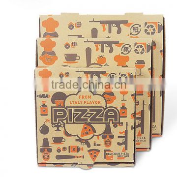 takeout kraft paper pizza box